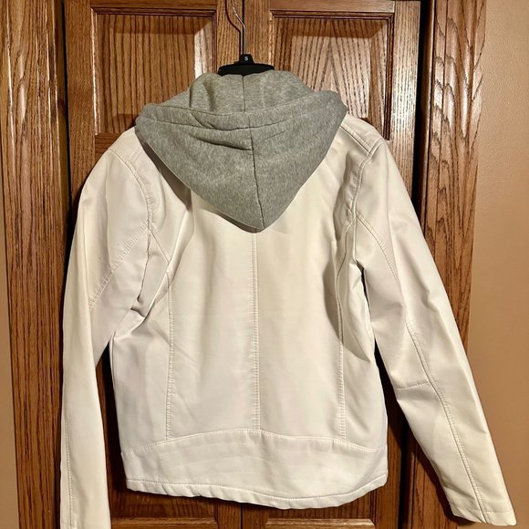 Rue21 Black - White Leather Jacket - Picture 2 of 2